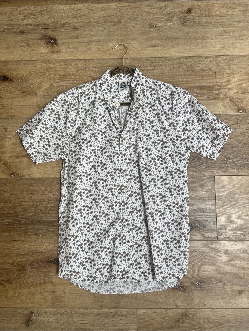 Mens floral button down shirt